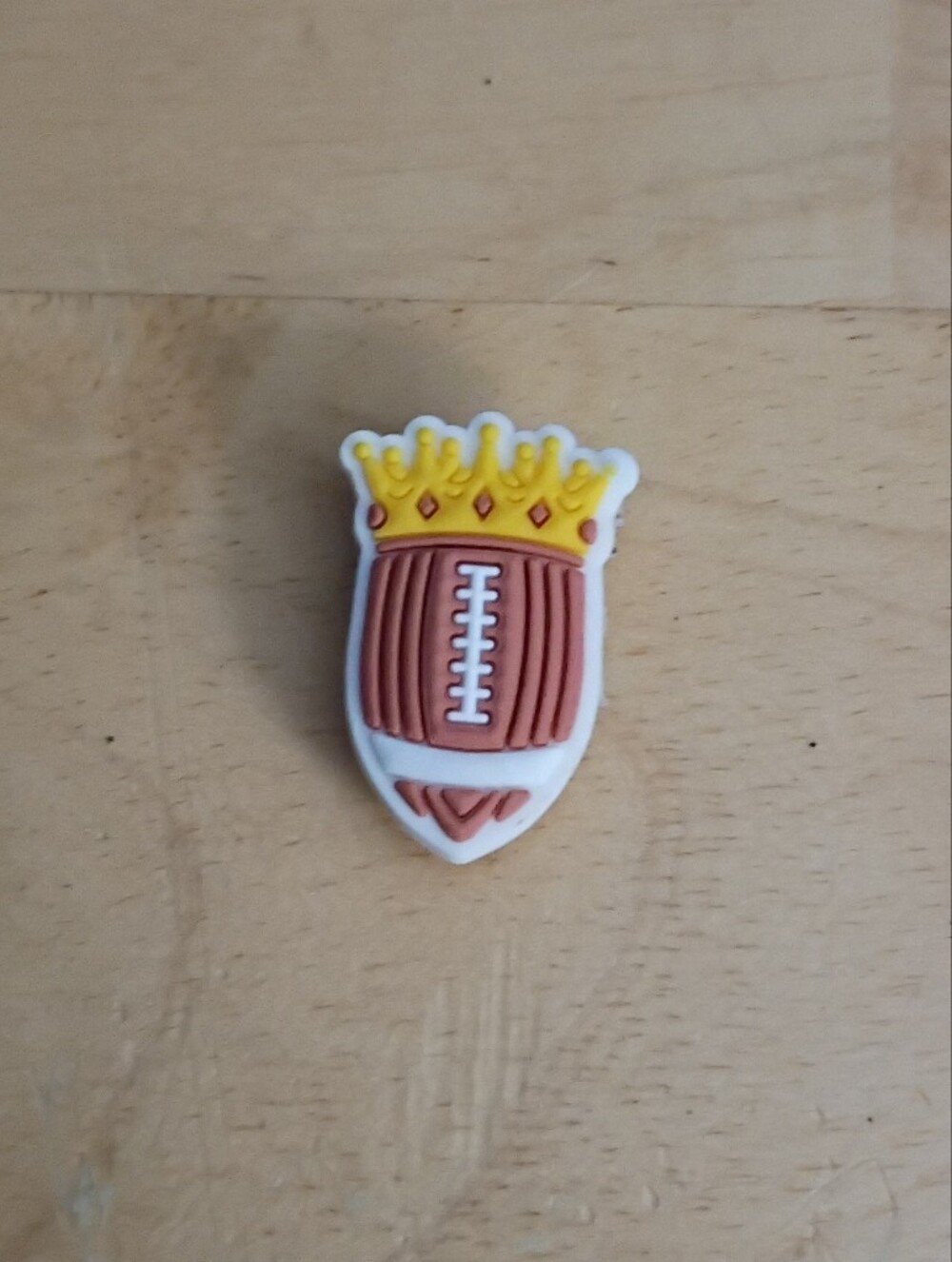 10 for $10 Jibbitz Croc Charms - Football Sports Ball w/ Crown 3 - Sports - New